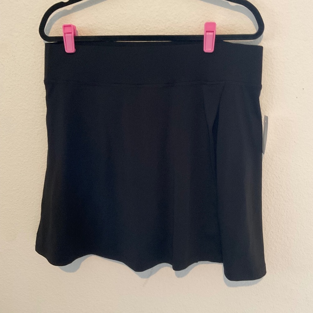 BNWT Lou & Grey Black Skirt Skort Pickleball Vacation Summer Size XL